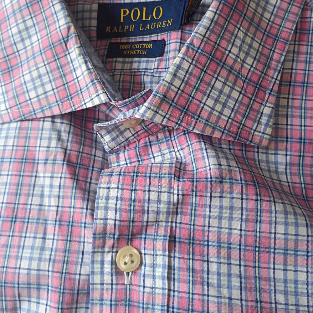 Polo by Ralph Lauren Pink and Blue Checkered Shirt